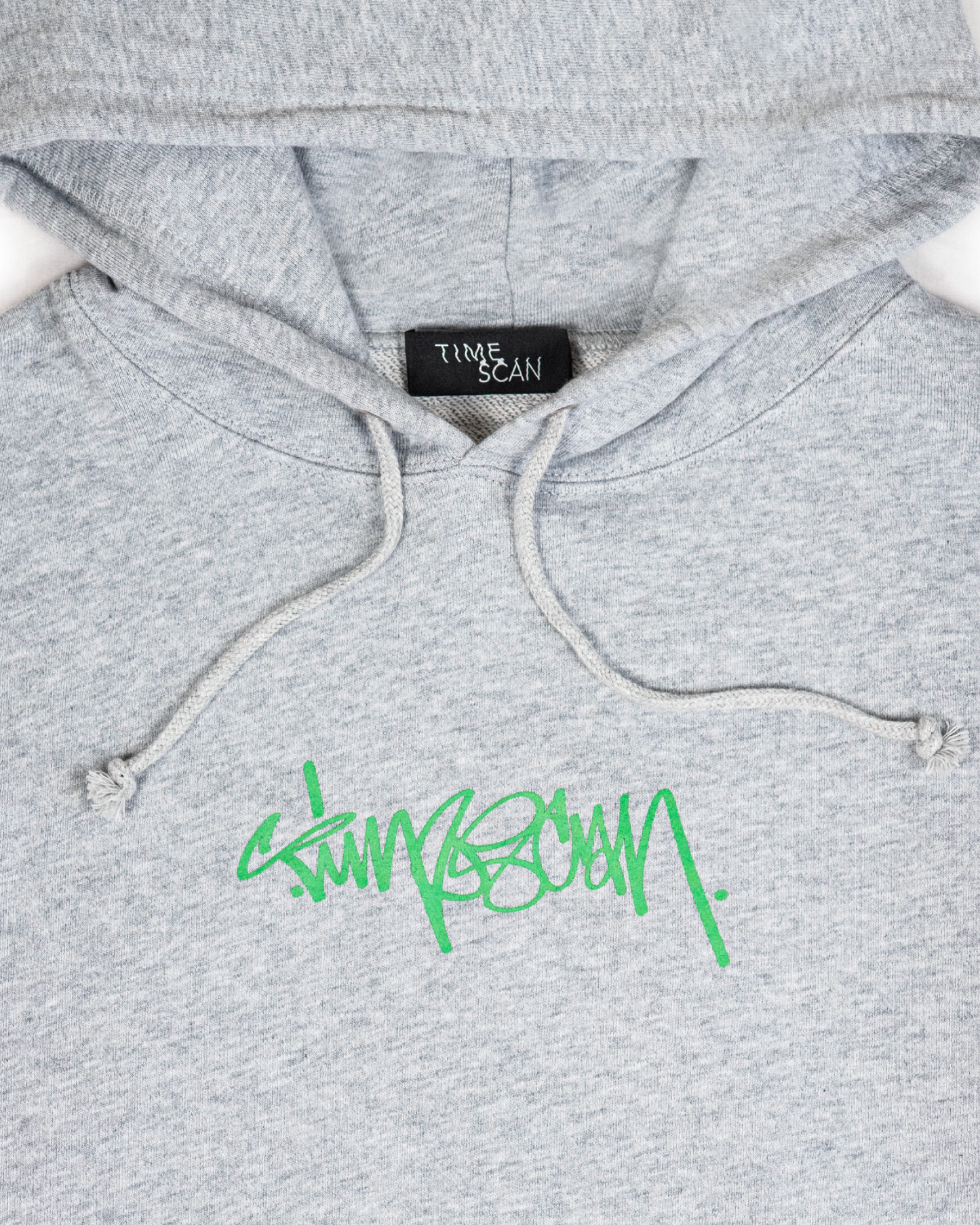 TIMESCAN Script Logo Hoodie - Ash