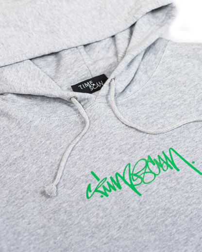 TIMESCAN Script Logo Hoodie - Ash