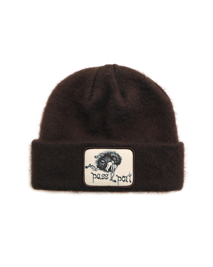 Passport Banksia Mohair Beanie - Choc