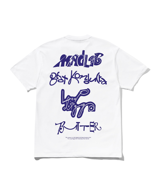 BUTTER GOODS x MADLIB Alias Tee - White