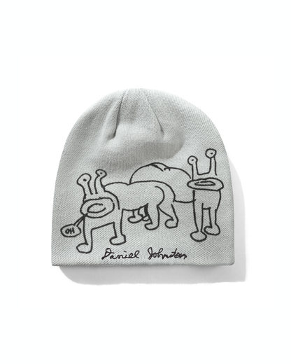 BUTTER GOODS | DANIEL JOHNSTON Frog Reversible Beanie - Lime/Grey