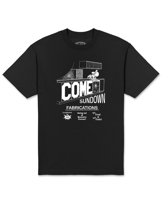 COME SUNDOWN Fabrications Tee - Black