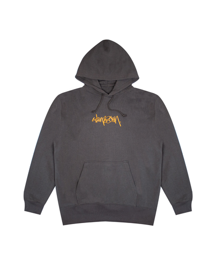 TIMESCAN Script Logo Hoodie - Black