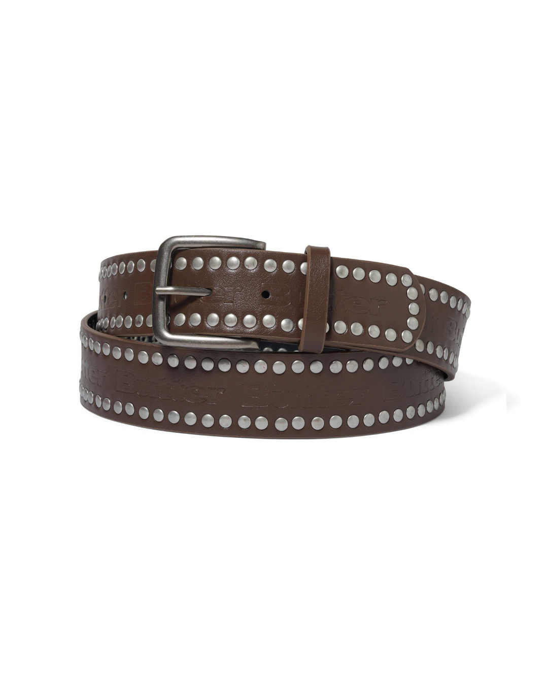 BUTTER GOODS Studded Belt - Brown