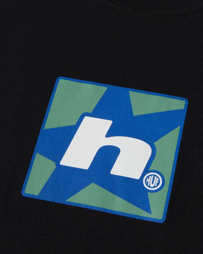 HUF H Star Tee - Black