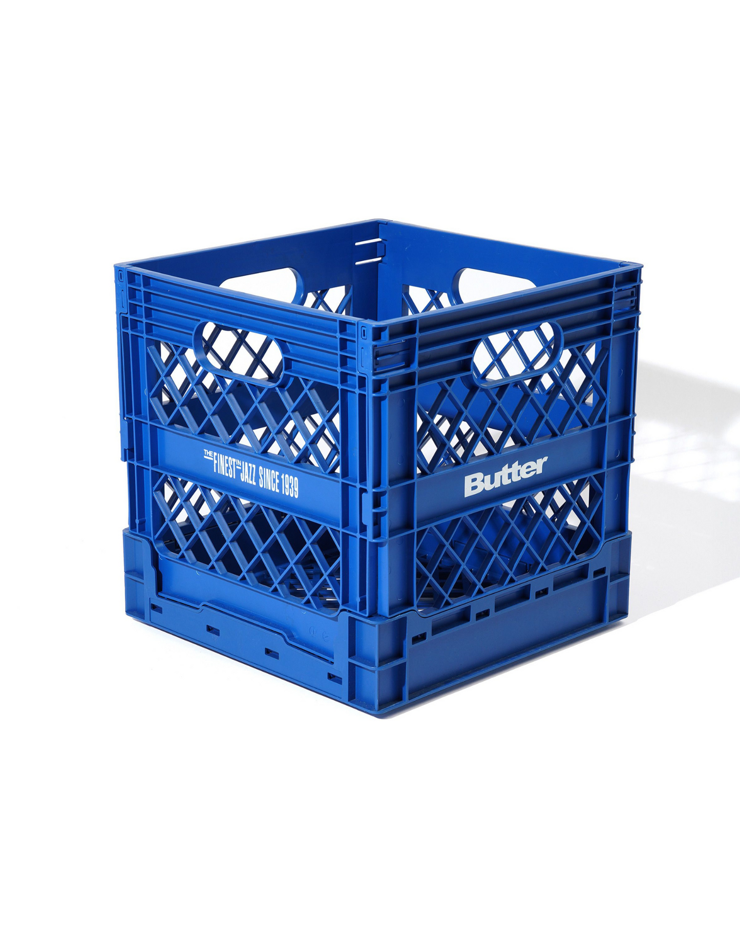 BUTTER GOODS x BLUE NOTE Collapsible Record Crate - Royal Blue