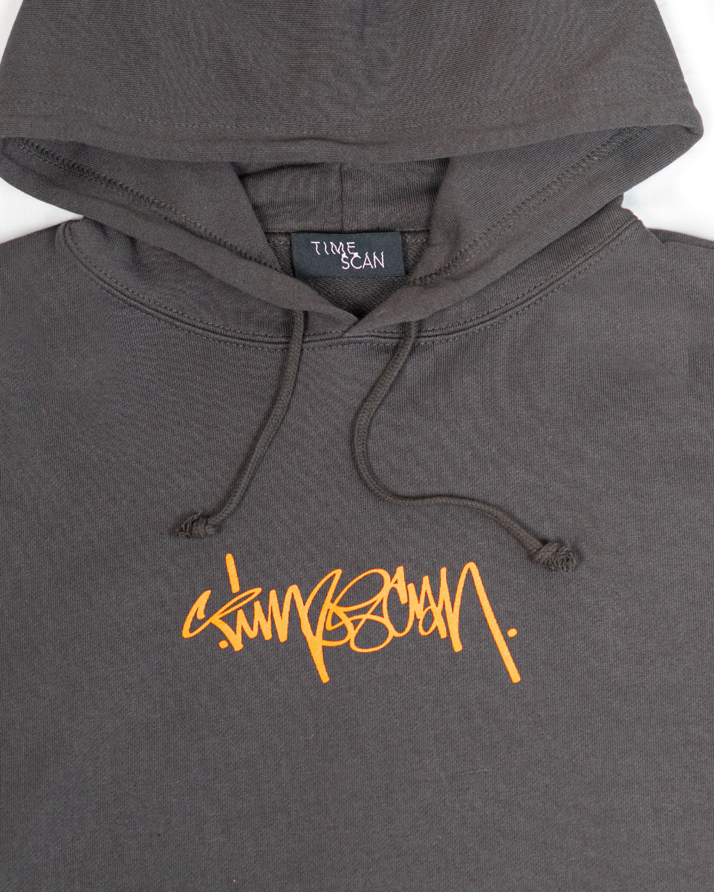 TIMESCAN Script Logo Hoodie - Black