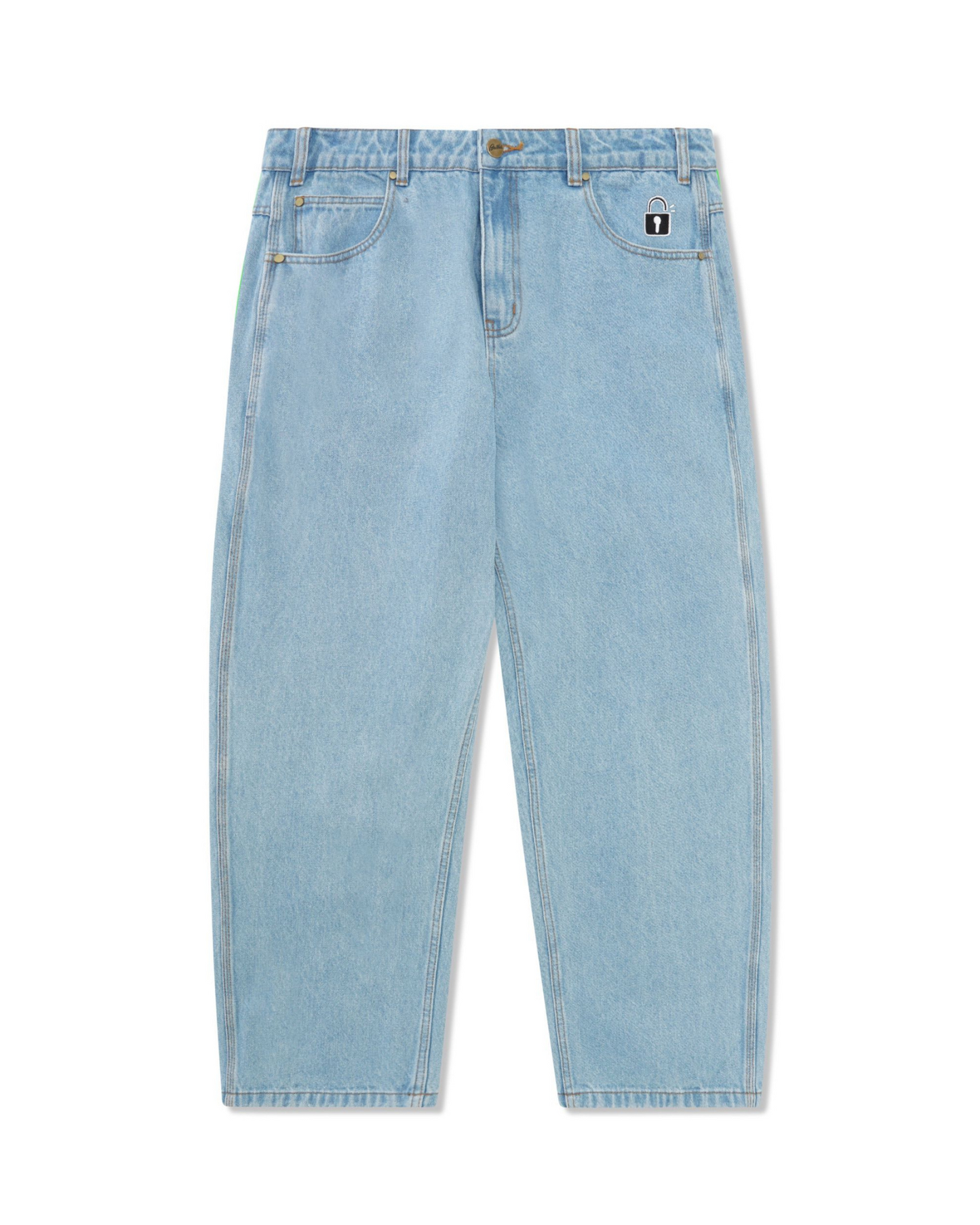 BUTTER GOODS Lock Baggy Denim Jeans - Light Indigo