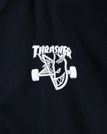 THRASHER x Spitfire Classic Swirl Tee - Black