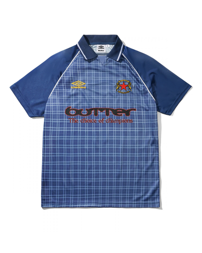 BUTTER GOODS | UMBRO Plaid Jersey - Navy/Slate