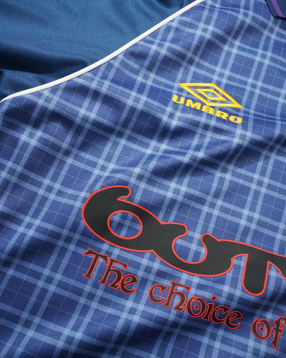 BUTTER GOODS | UMBRO Plaid Jersey - Navy/Slate