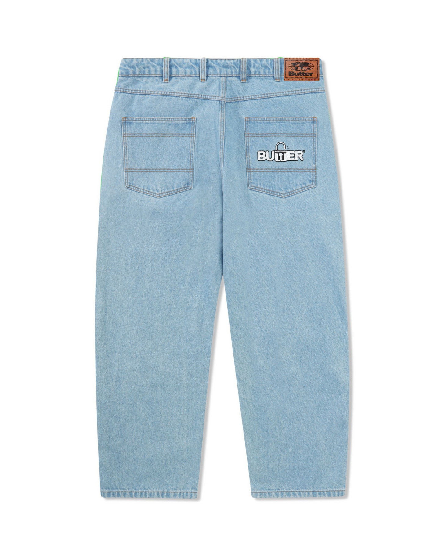 BUTTER GOODS Lock Baggy Denim Jeans - Light Indigo