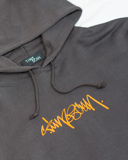 TIMESCAN Script Logo Hoodie - Black