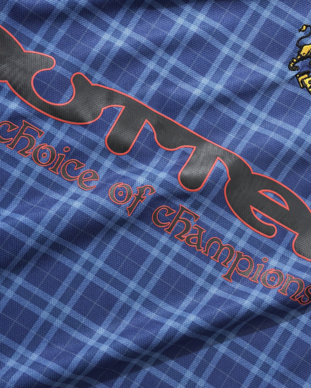 BUTTER GOODS | UMBRO Plaid Jersey - Navy/Slate