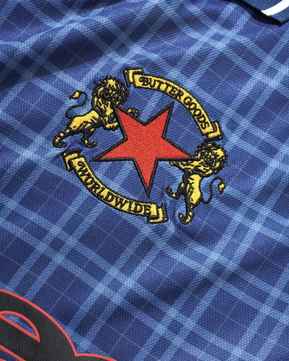 BUTTER GOODS | UMBRO Plaid Jersey - Navy/Slate