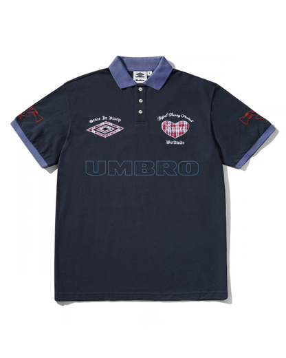 BUTTER GOODS | UMBRO Victory Polo - Navy/Slate