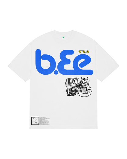b.Eautiful Beep Tee - White