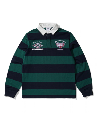 BUTTER GOODS | UMBRO Victory Rugby Polo - Navy/Forest