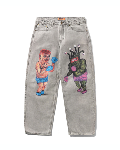 BUTTER GOODS | DANIEL JOHNSTON Boxing Denim Jeans - Washed Grey