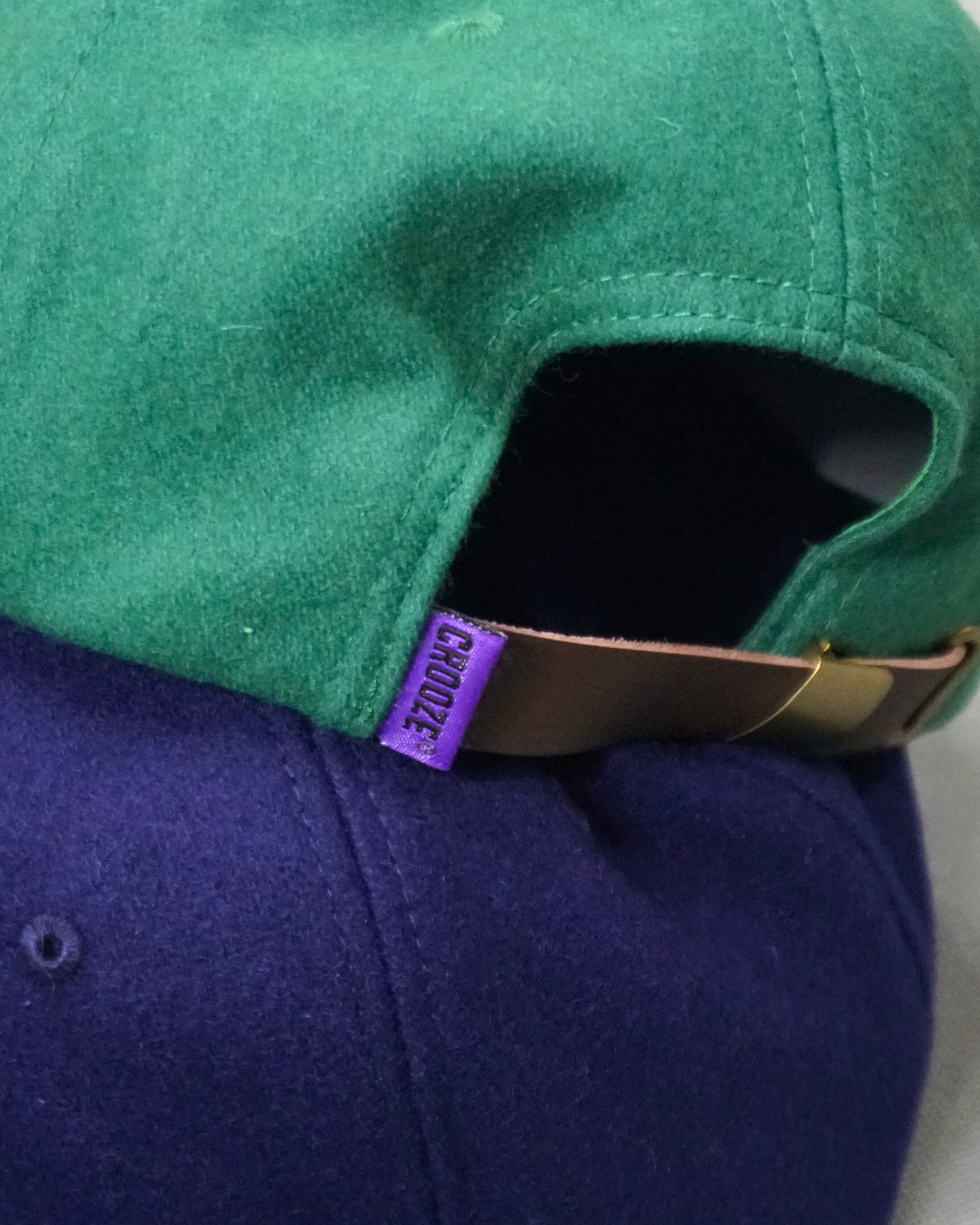 CROOZE 5-Panel League Wool Cap - Kelly Green