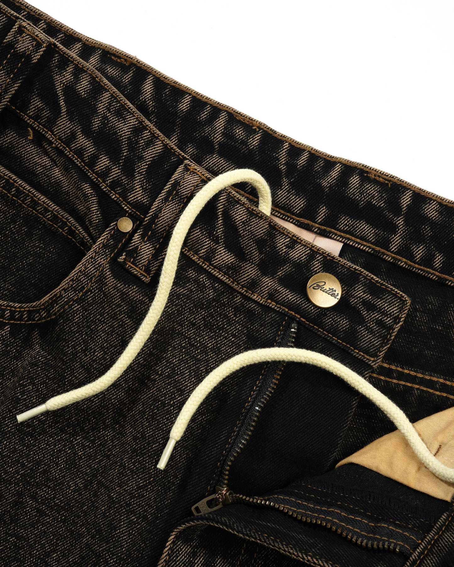 BUTTER GOODS Weathergear Denim Jeans - Brown Tint