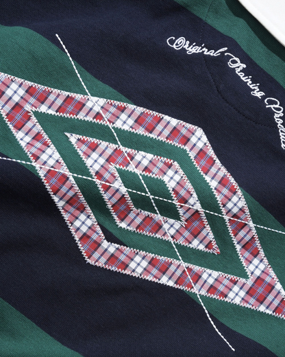 BUTTER GOODS | UMBRO Victory Rugby Polo - Navy/Forest