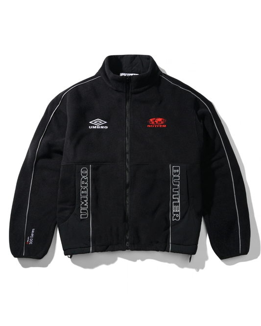 BUTTER GOODS | UMBRO Polartec Zip-Thru Jacket - Black