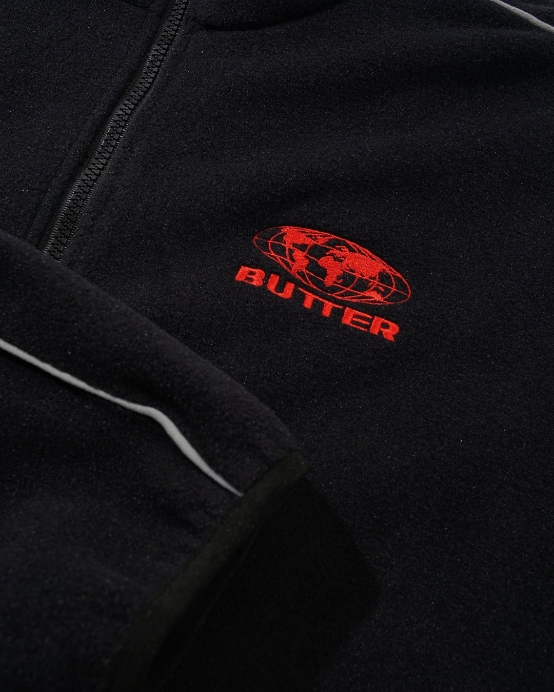 BUTTER GOODS | UMBRO Polartec Zip-Thru Jacket - Black