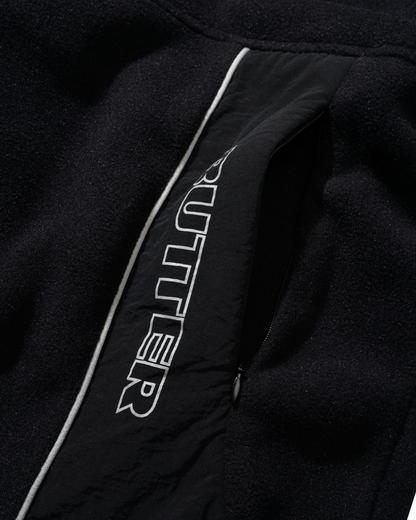BUTTER GOODS | UMBRO Polartec Zip-Thru Jacket - Black