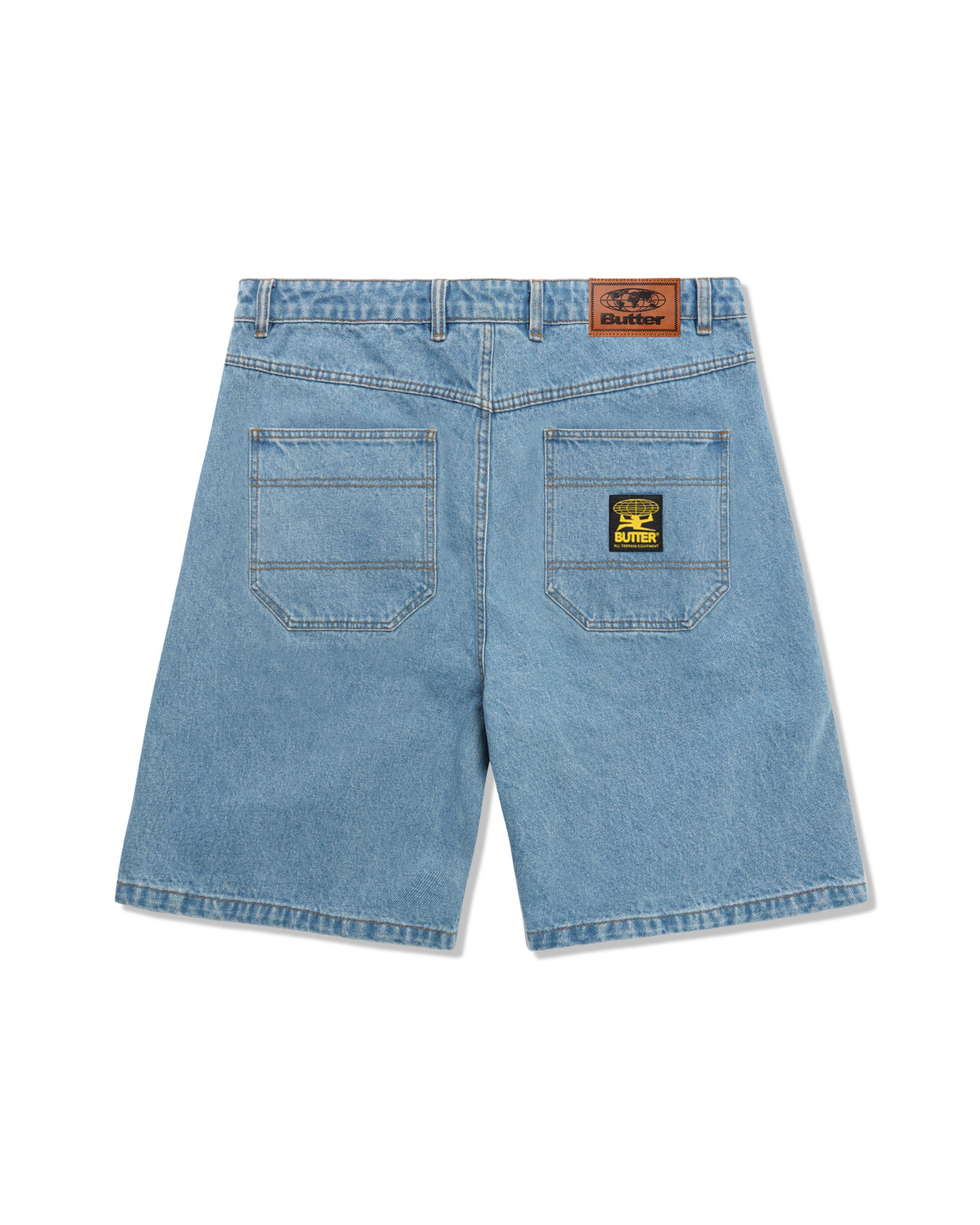 BUTTER GOODS Patch Pocket Denim Shorts - Washed Indigo