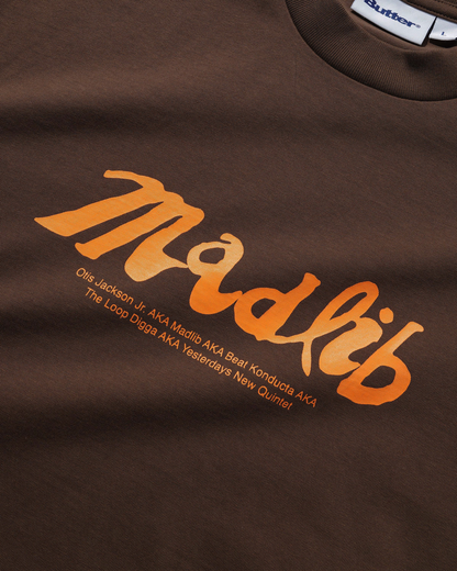 BUTTER GOODS x MADLIB Alias Tee - Brown
