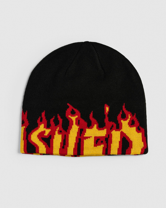 THRASHER Flame Skully Beanie