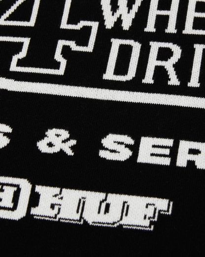 HUF x TOYOTA Parts & Services Knit Sweater - Black