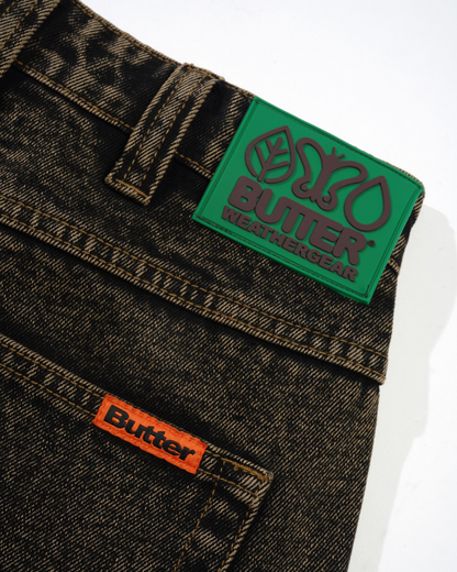 BUTTER GOODS Weathergear Denim Jeans - Brown Tint