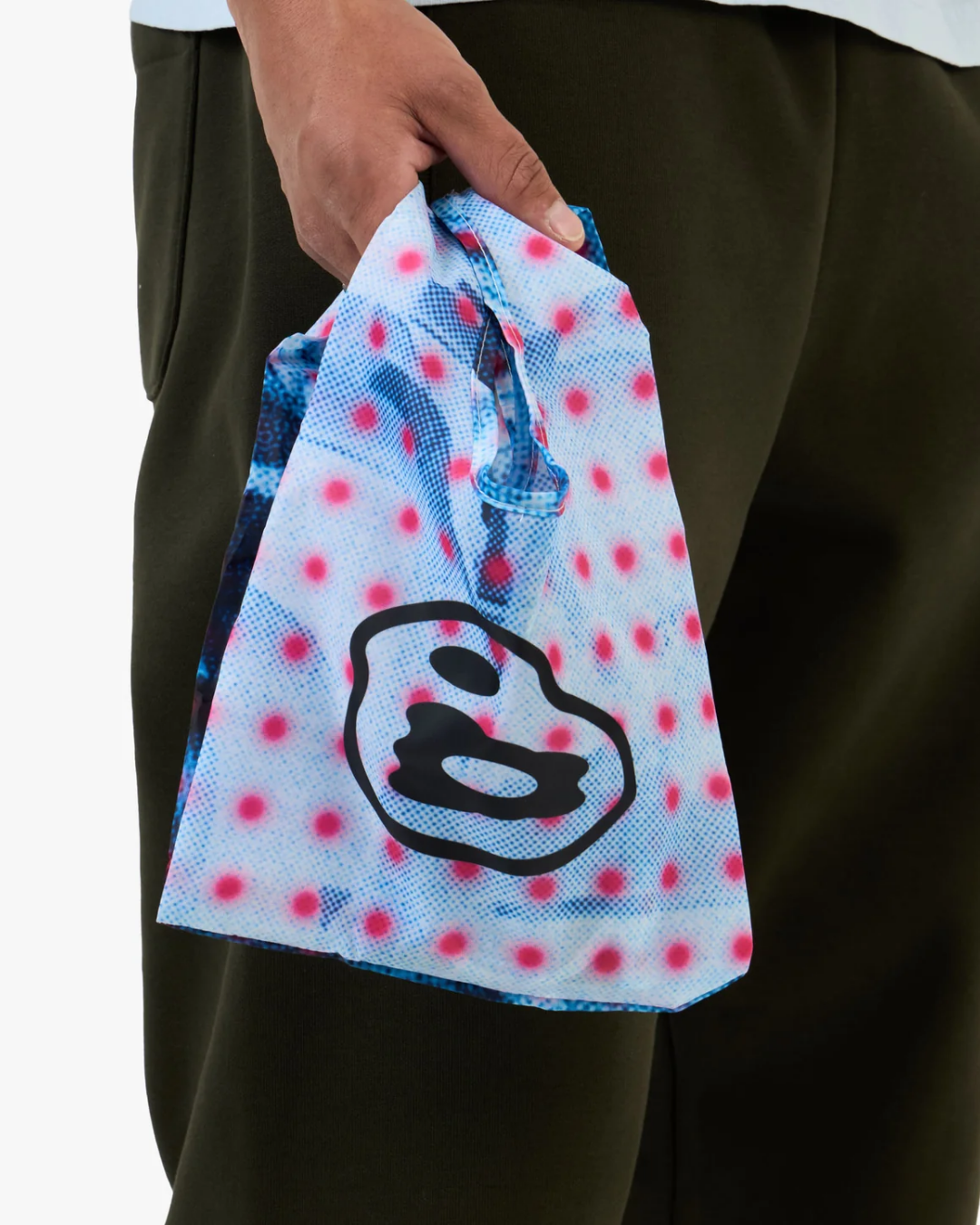 b.Eautiful x LTTT Dots Reusable Bag - Mini (Blue/Pink)