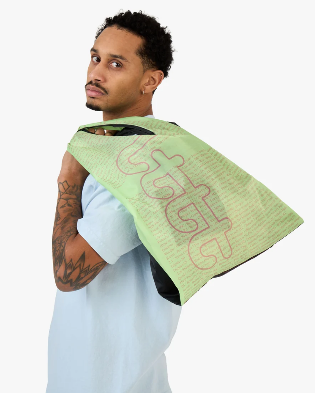 b.Eautiful x LTTT Times Reusable Bag - Standard (Black/Lime)