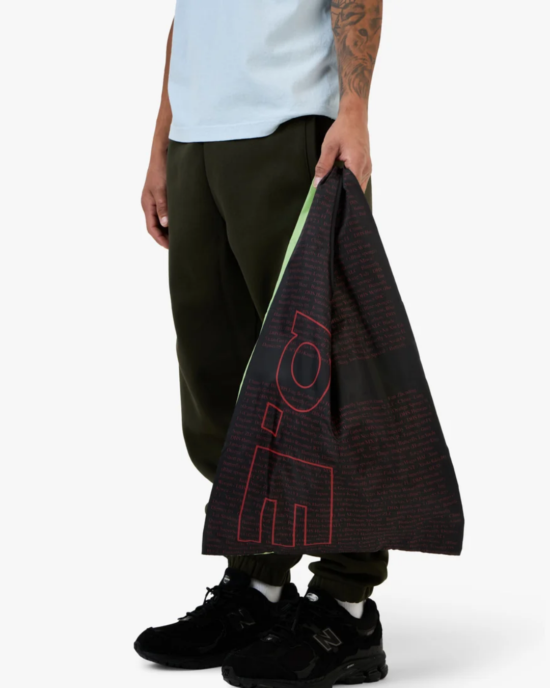 b.Eautiful x LTTT Times Reusable Bag - Standard (Black/Lime)