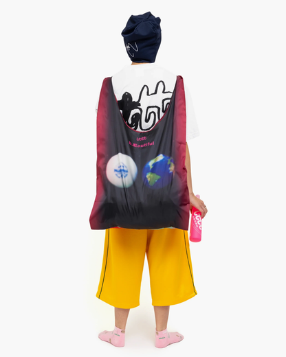 b.Eautiful x LTTT Globe Reusable Bag - XL (Black/Green)