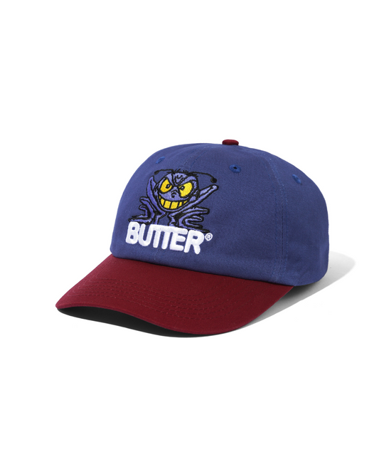 BUTTER GOODS Insect 6 Panel Cap - Navy Maroon
