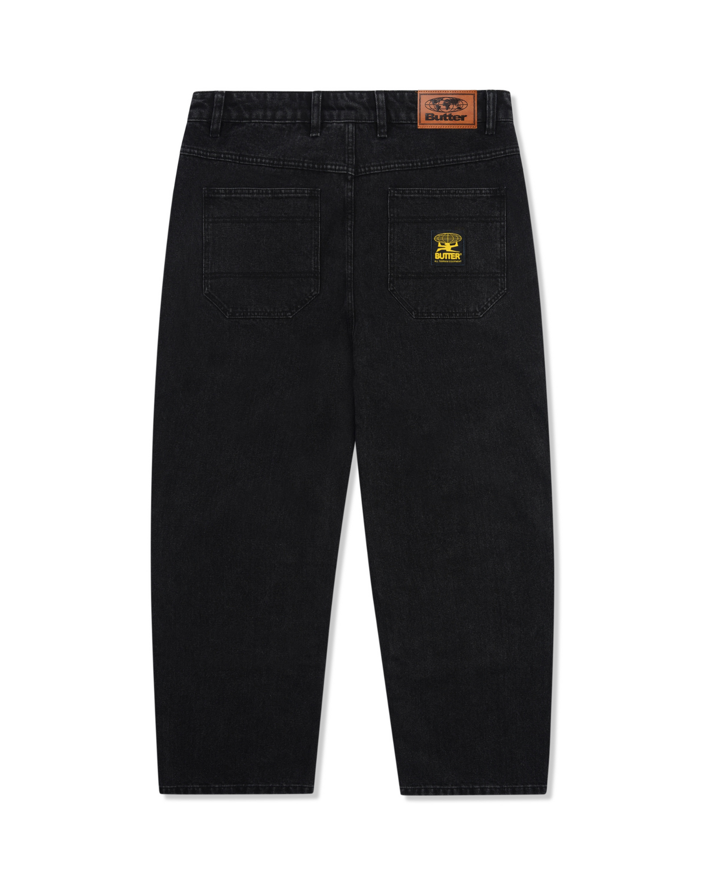 BUTTER GOODS Patch Pocket Denim Jeans - Washed Black