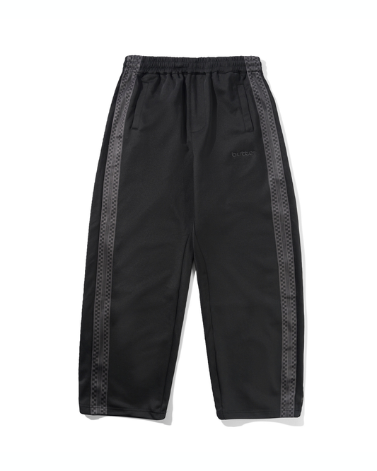 BUTTER GOODS Check Tape Trackpants - Black