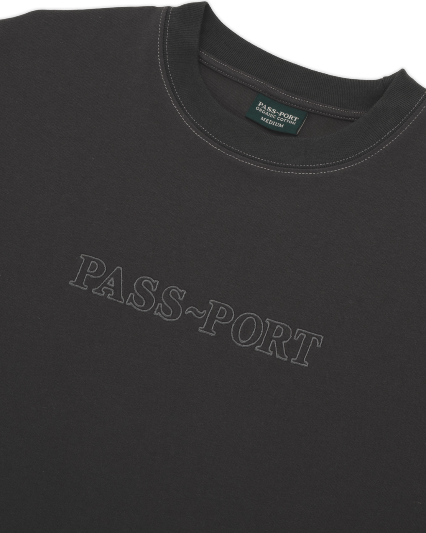 Passport Official Organic Cotton Tee - Vintage Black