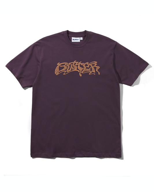 BUTTER GOODS Drummer Tee - Eggplant