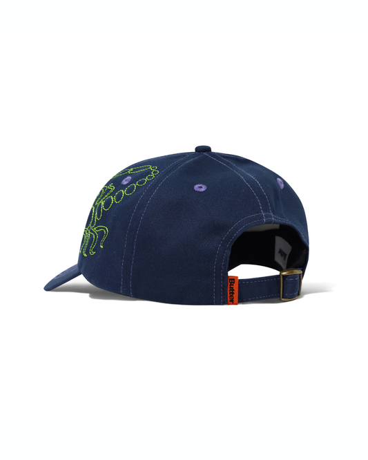 BUTTER GOODS Scorpion 6 Panel Cap - Navy