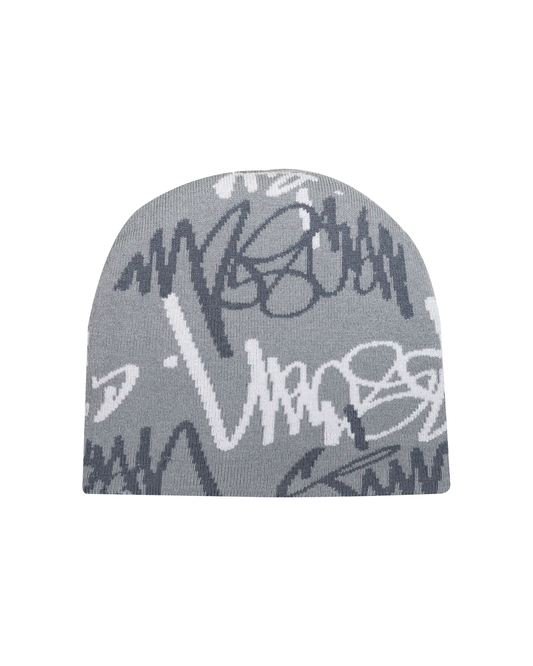 TIMESCAN Script Camo Reversible Beanie