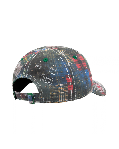 b.Eautiful Vapor Low Profile Hat - Studded Plaid/White