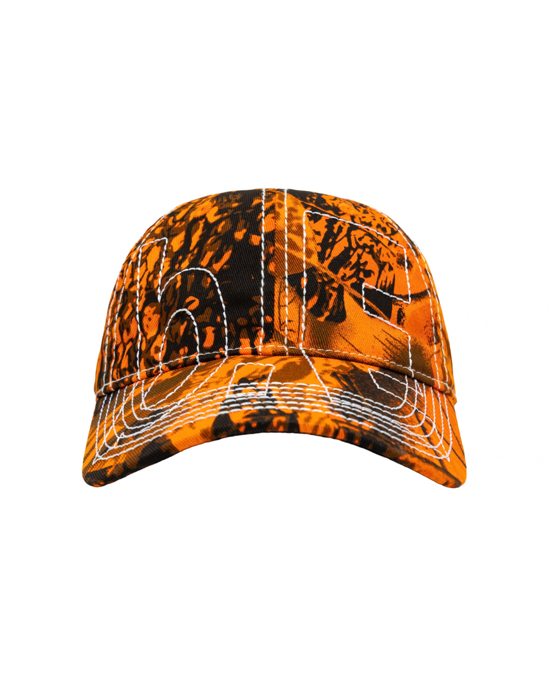 b.Eautiful Vapor Low Profile Hat - Orange Camo/White