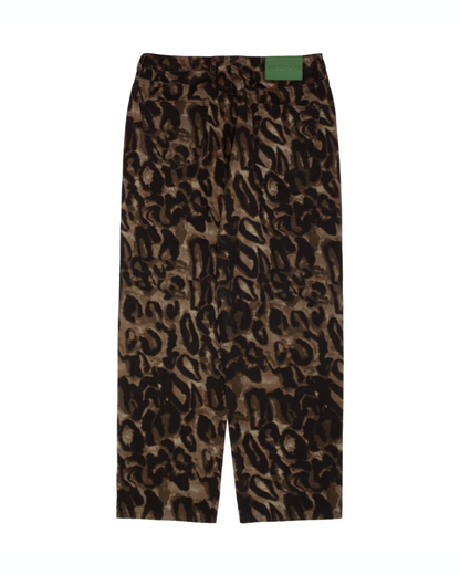 GX1000 Baggy Denim Pants - Leopard Camo