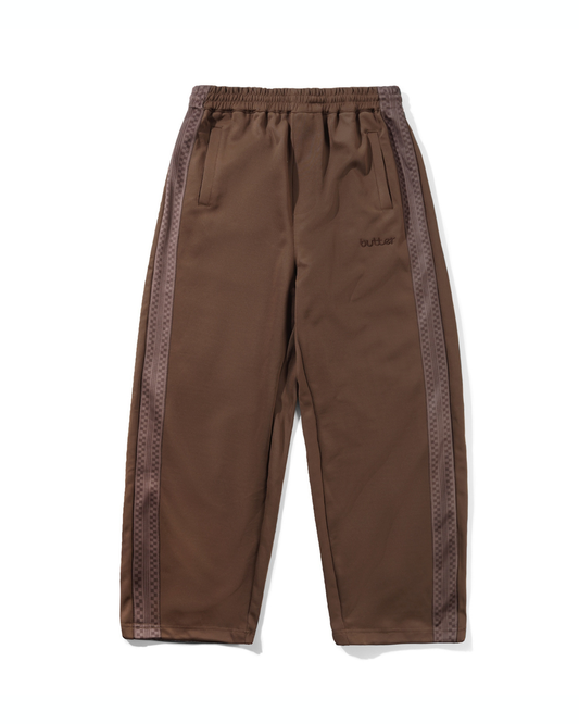 BUTTER GOODS Check Tape Trackpants - Brown