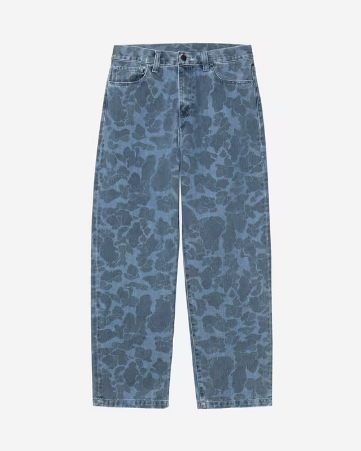 CARHARTT WIP Duck London Pants - Camo Duck, Blue, Bleached